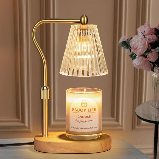 Kerzenwärmer Lampe mit Timer-Dimmer, verstellbare Höhe für neues Zuhause, Schlafzimmer, Muttertagsgeschenke, Vintage-Heimdekoration für Duftglas